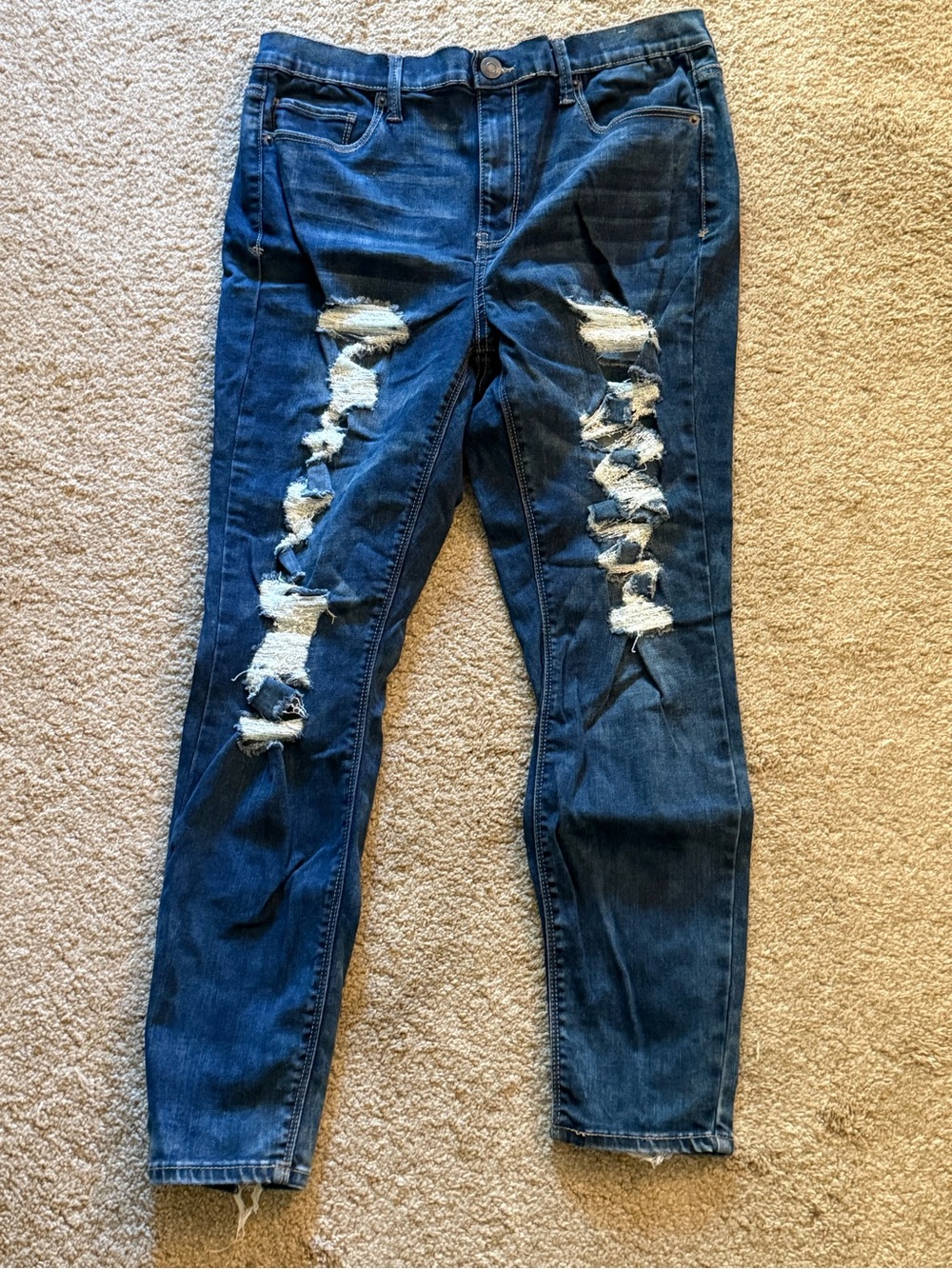 Mudd Dark Blue Ripped Skinny Jeans